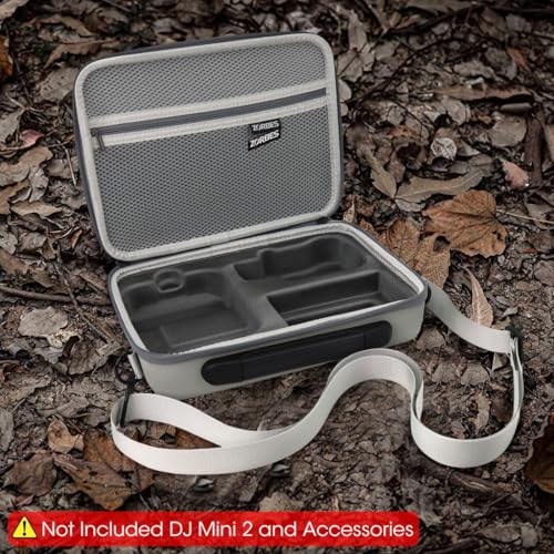 ZORBES® Carrying Case for DJI Mini 2 Mini 4K Portable Compact Storage Bag Hard with Strap Travel Compatible SE Fly More Combo Accessories Only 2 PCS ZORBES® Carrying Case for DJI Mini 2 Mini 4K Portable Compact Storage Bag Hard with Strap Travel Compatible SE Fly More Combo Accessories Only 2 PCS